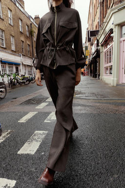 WIDE TROUSERS WITH ELASTIC WAISTBAND