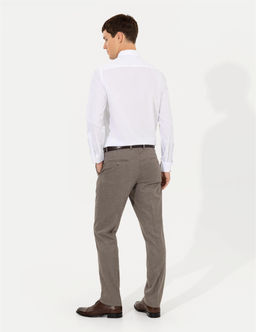 A__k Kahverengi Slim Fit Kuma_ Pantolon - Pierre cardin фото 4