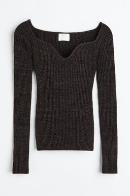 Top brillante en punto de canale - H&m фото 3