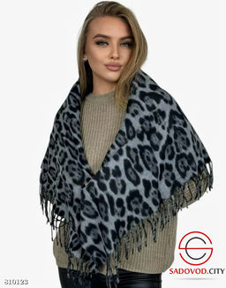 Тёплый платок из вискозы