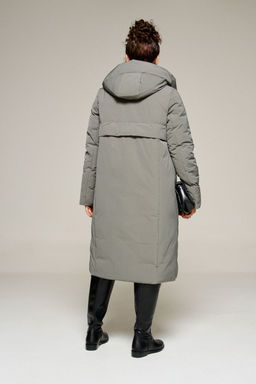 Пальто Beautiful Free 8023 серый