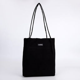 Сумка шопер NAZAMOK, чёрный, 40×35 см
