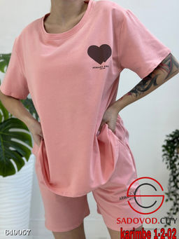 Спортивный женский летний костюм двойка