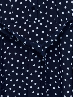 Приталенное платье с принтом в горошек / Zarina  фото 12