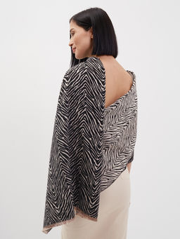 в СОСТАВЕ ШЕРСТЬ и КАШЕМИР! Большой,теплый двусторонний палантин - Tantino фото 4