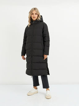 Пуховик женский черный стеганный - Glenfield фото 10