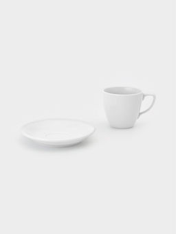 Чайная пара Добрушский завод «Универсал», 300 мл, фарфор, белая