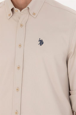 U. S. Polo Assn / Мужская рубашка с длинным рукавом Stone - U.s. polo assn фото 7