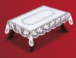 Скатерть арт. 200810/140/1, прямоугольная, 140 см х 250 см, белоснежная, плотная