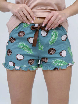 Пижама женская, цвет Серо - голубой кремовый