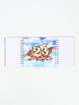 Цена за 2 шт. Двойной блокнот на гребне, мягкая обложка, размер 14.5×12 см, 48 л. «Танки»