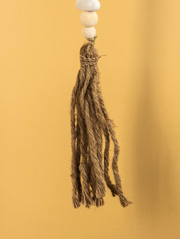 Подвеска декоративная «Звёздочки», 13×2×100 см, дерево, камень, голубая