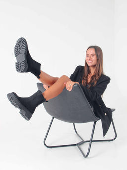 Ботинки EDART 334.asteria.bl черный замш/шерсть - Ed'art фото 6