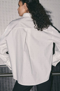 Camisa oversize con strass - H&m фото 4