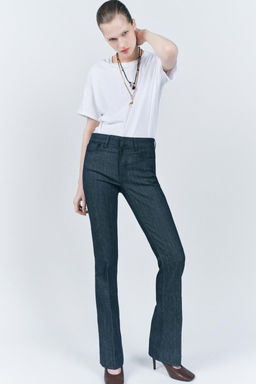 ZW COLLECTION BOOTCUT MID-WAIST JEANS - Zara фото 34