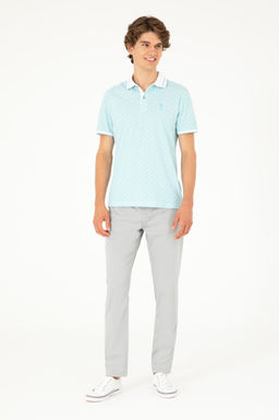 Мужская мятная футболка - U.s. polo assn фото 4