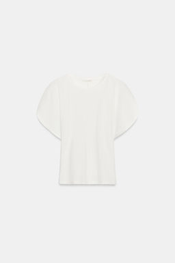 CAMISETA MANGA JAPONESA / Blanco roto