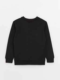 Bisiklet Yaka Hotwheels Bask?l? Uzun Kollu Erkek ?ocuk Sweatshirt - Waikiki фото 3