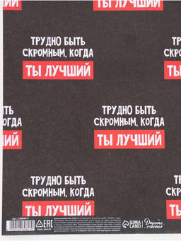 Цена за 10 шт. Бумага упаковочная крафтовая «Лучший», 50 × 70 см