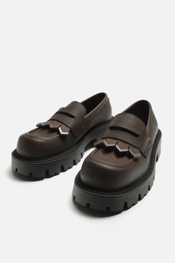 CHUNKY FRINGED LOAFERS - Zara фото 5
