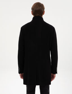 Siyah Slim Fit Palto - Pierre cardin фото 5