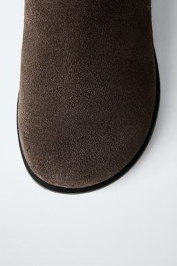 LEATHER CHELSEA ANKLE BOOTS - Zara фото 6