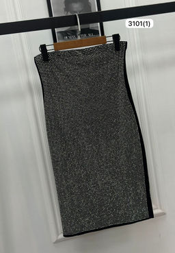 Платье #КТ3101 (1), чёрный,серебряный - Dommod фото 11