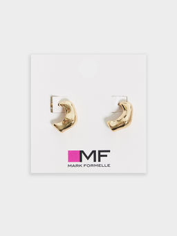 Серьги металлические золотистые - Mark formelle фото 2