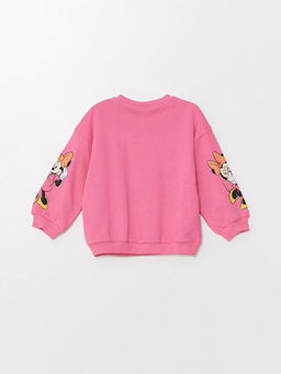 Bisiklet Yaka Minnie Mouse Bask?l? K?z Bebek Sweatshirt - Waikiki фото 3