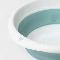 Таз складной «Флекс», 5.5 л, 32.5×33×4.5 см, морская волна