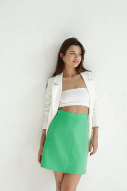 Мини-юбка зелёная - Martichelli фото 12