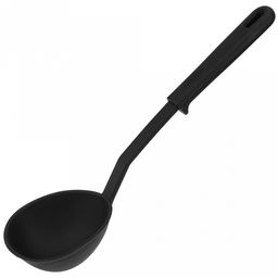 Идея Половник пластмассовый для тефлоновой посуды 130мл, 30,5х9,2см, цвет - черный (Китай)