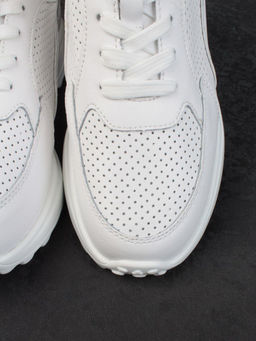 05-HY24-1D WHITE Кроссовки женские (натуральная кожа) - Фабричный китай фото 10