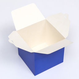 Цена за 10 шт. Коробка складная, квадратная, синяя, 12 х 12 х 12 см, - UPAK LAND фото 3