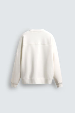 SUDADERA INTERLOCK ETIQUETA / Negro - Zara фото 8