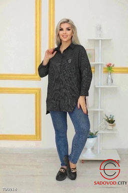Женская удлиненная рубашка - Kinoki фото 3