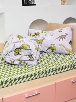 Постельное белье детское поплин с простыней на резинке - Юрский период Детский