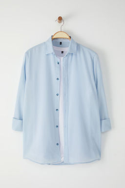 TRENDYOL MAN Haki Regular Fit Apoletli Burusuk Efektli Keten Gorunumlu Gomlek TMNSS23GO00061 - Trendyolmilla фото 17