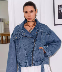 Джинсовая куртка #БШ2621, синий