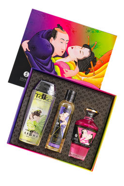 Подарочный набор Shunga Фруктовые поцелуи Fruity kisses, 3 средства