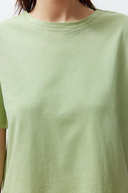 Trendyolmilla Fusya-Cok Renkli %100 Pamuklu Cicekli Orme Pijama Tak?m? THMSS24PT00230  фото 10