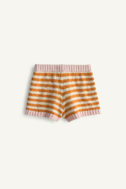 BERMUDA PUNTO RAYAS FLOR BORDADA LIMITED EDITION / Naranja - Zara фото 6