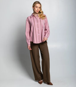 Рубашка #КТ129 (1), розовый