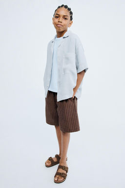 STORIESZ - CAMISA 100% LINO / Azul vigor?