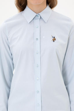 Kad_n A__k Mavi Uzun Kollu Basic G_mlek Sepette S_rpriz _ndirim - U.s. polo assn фото 6