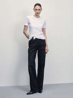 Базовая футболка из эластичного хлопка / Zarina  фото 2