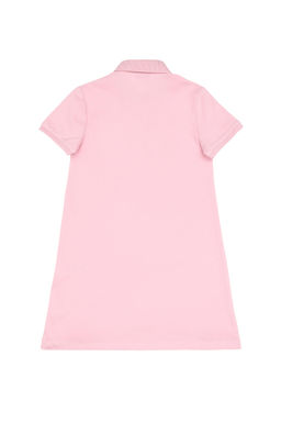 K_z _ocuk A__k Pembe Polo Yaka _rme Elbise Sepette S_rpriz _ndirim - U.s. polo assn фото 5