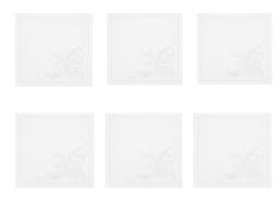 Салфетка 01с-44ЯК 45*45 "Кружева" цв. белый (по 6 шт