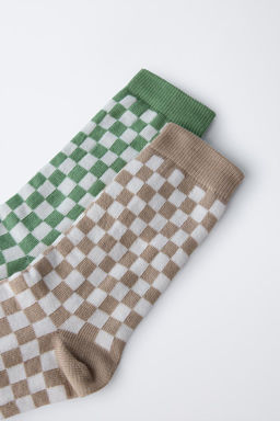 2-PACK OF CHEQUERED SOCKS - Zara фото 6
