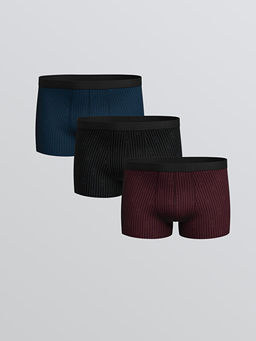 Standart Kal?p Pamuklu Esnek Erkek Boxer 3l?